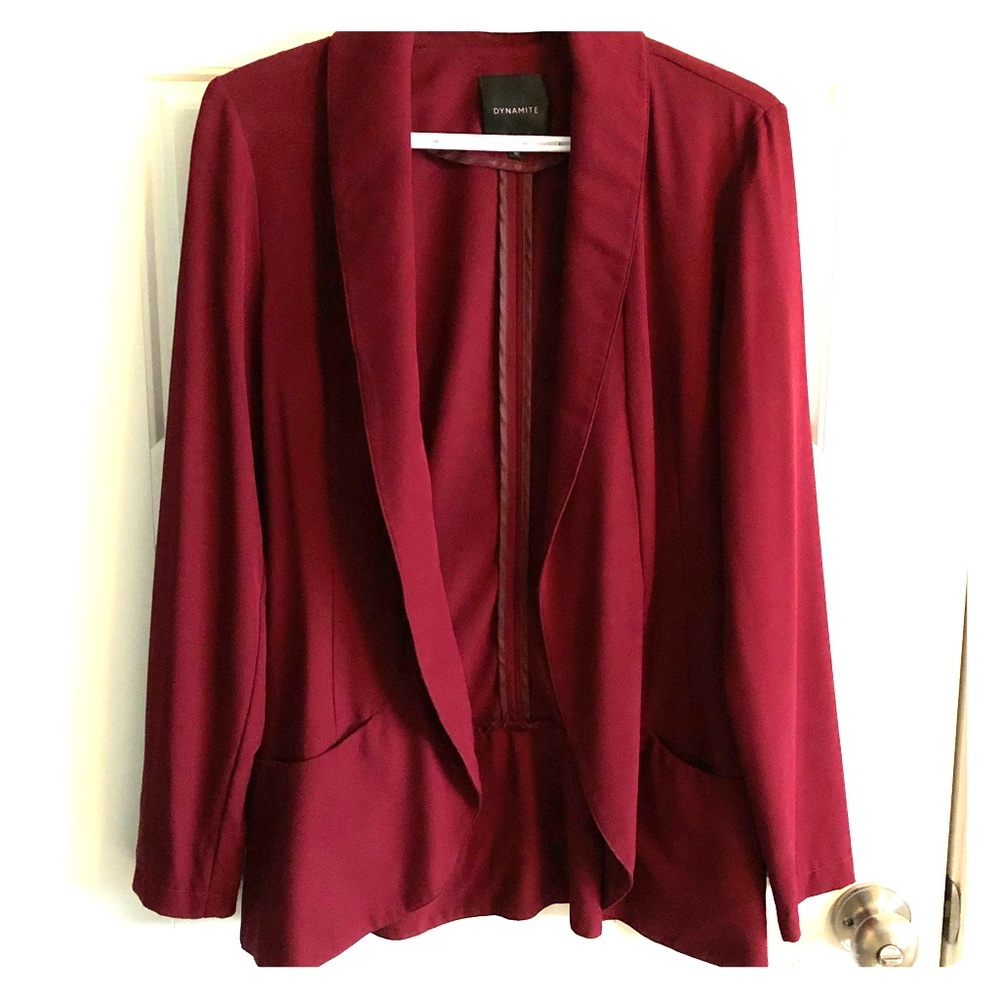 Burgundy Dynamite Soft Blazer